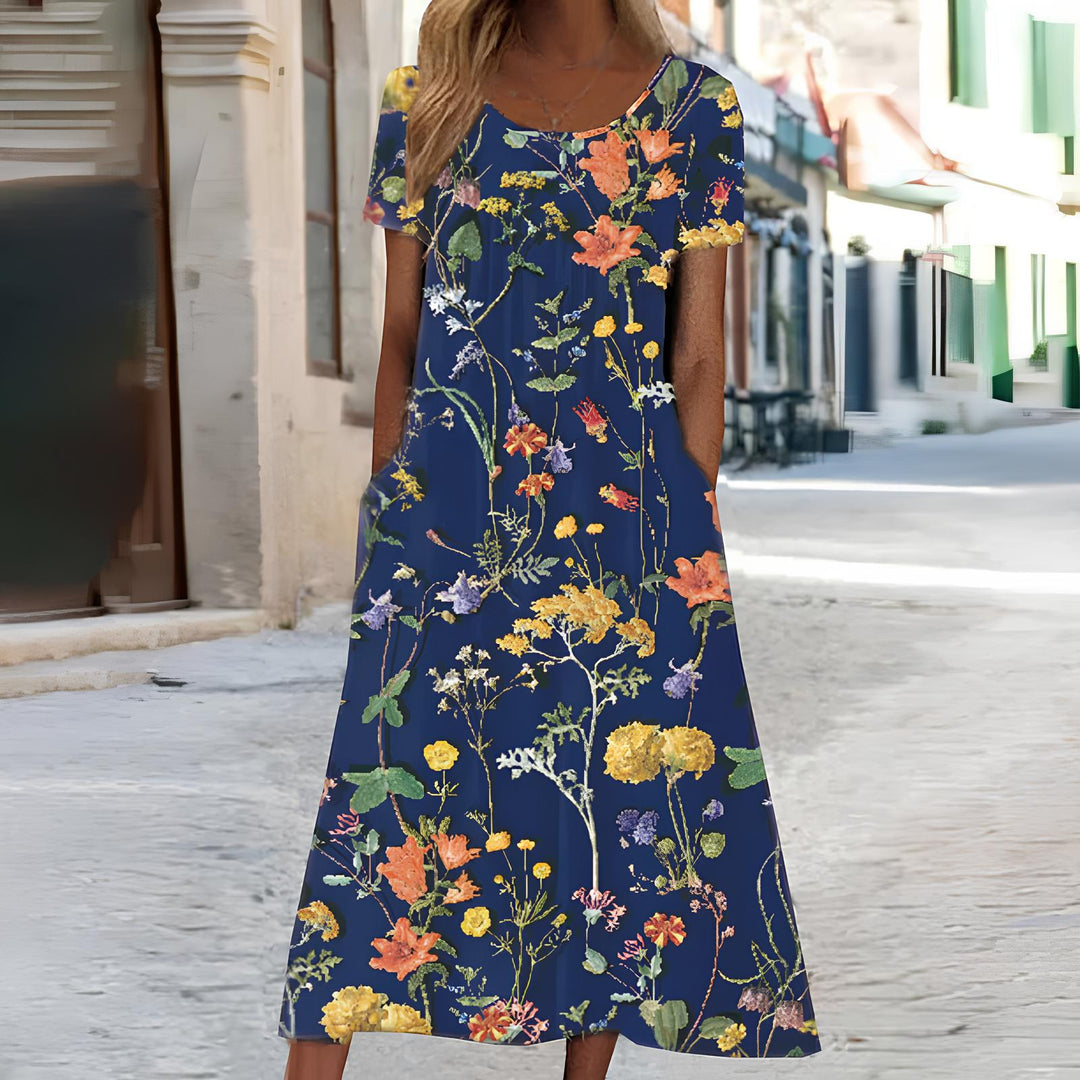Ndatipo - Airy Dress With Soft Floral Printed