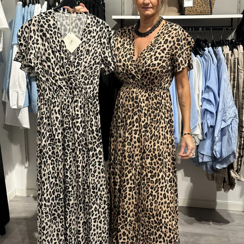 Sirina - Leopard Print Maxi Dress