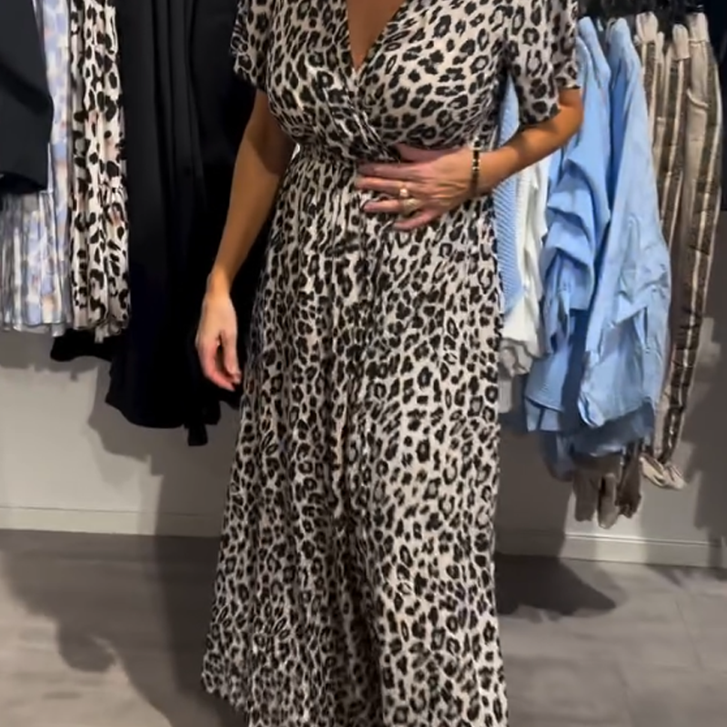 Sirina - Leopard Print Maxi Dress