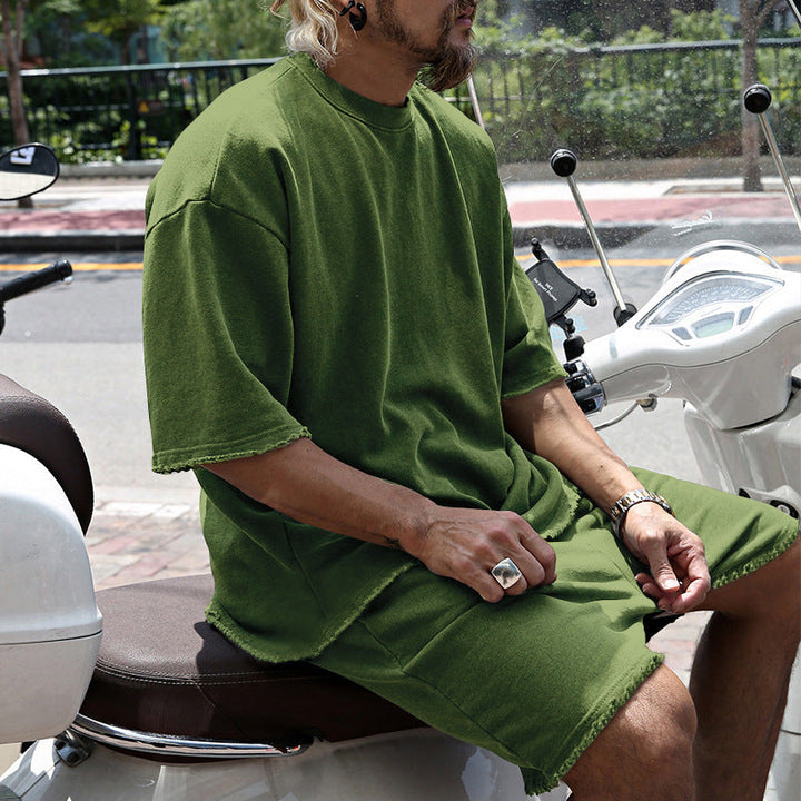Bestien - Casual Short Sleeve Two Piece Set