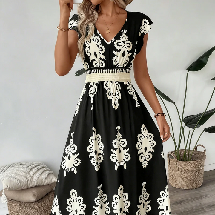 Ranika - Sleeveless Maxi Dress With V-neck