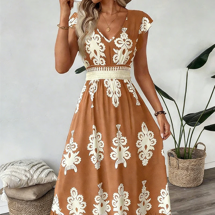 Ranika - Sleeveless Maxi Dress With V-neck