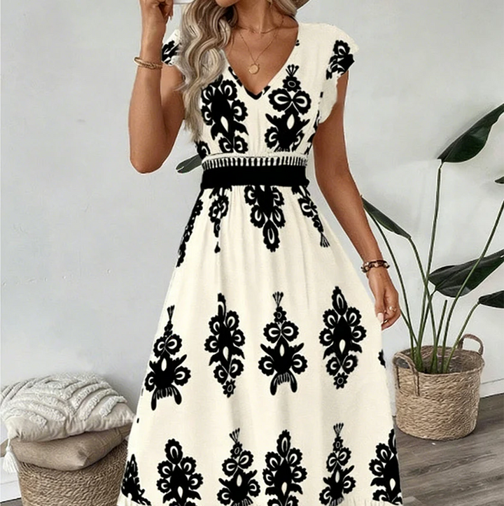 Ranika - Sleeveless Maxi Dress With V-neck