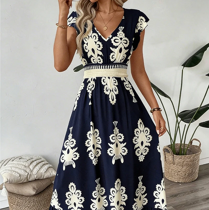 Ranika - Sleeveless Maxi Dress With V-neck