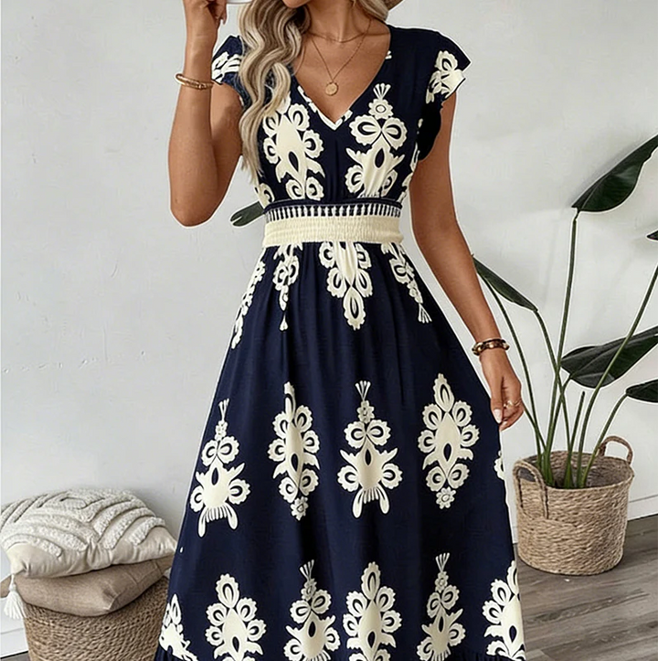 Ranika - Sleeveless Maxi Dress With V-neck