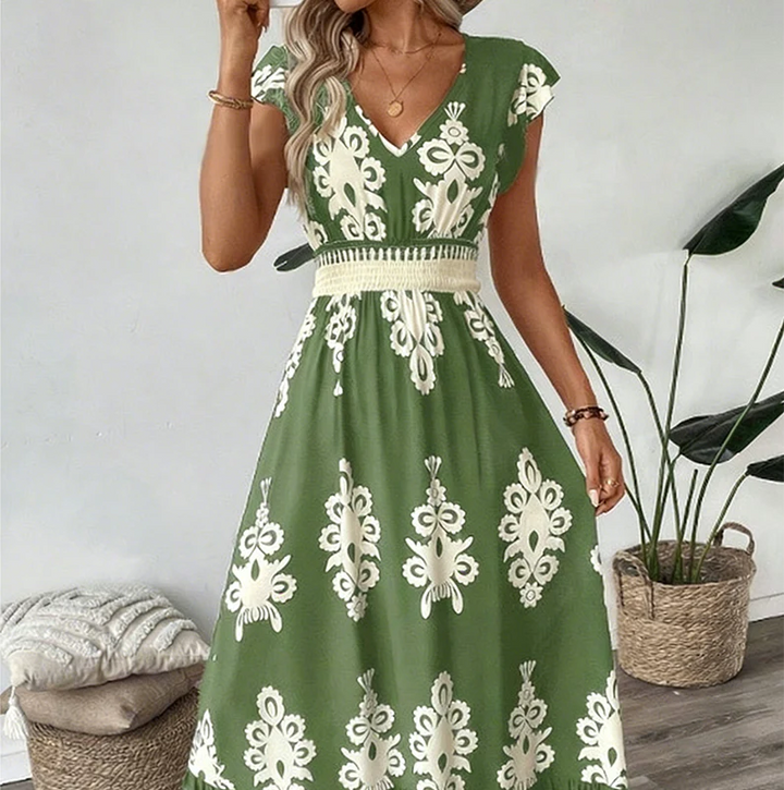 Ranika - Sleeveless Maxi Dress With V-neck
