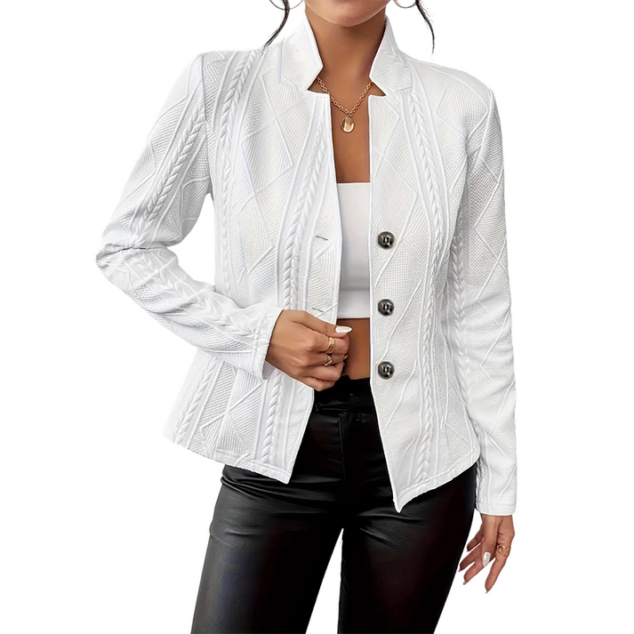 Noveira - Slim Fit Knit Texture Blazer