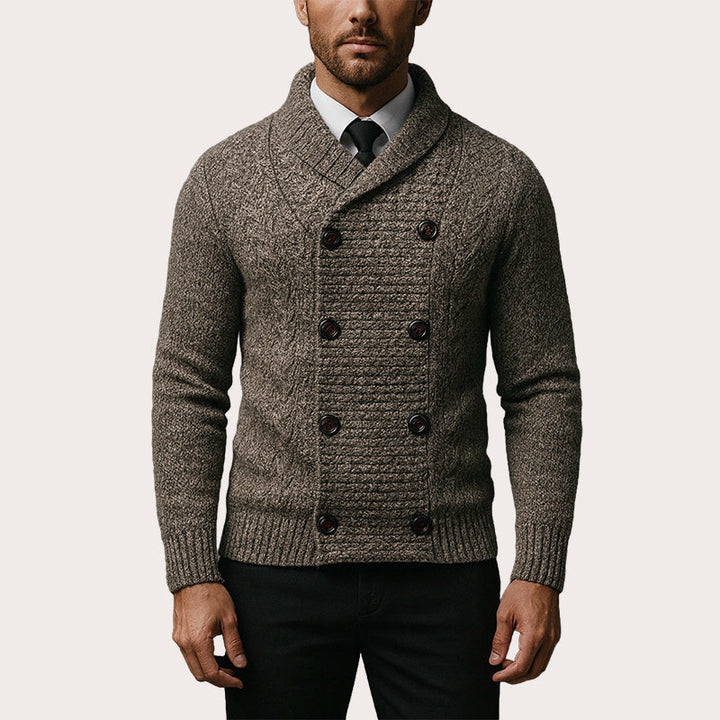 Aurerard - Double Breasted Knit Cardigan