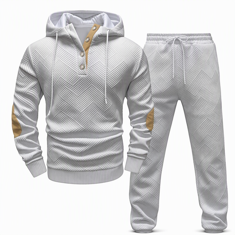 Raimena - Two Piece Jacquard Tracksuit Set
