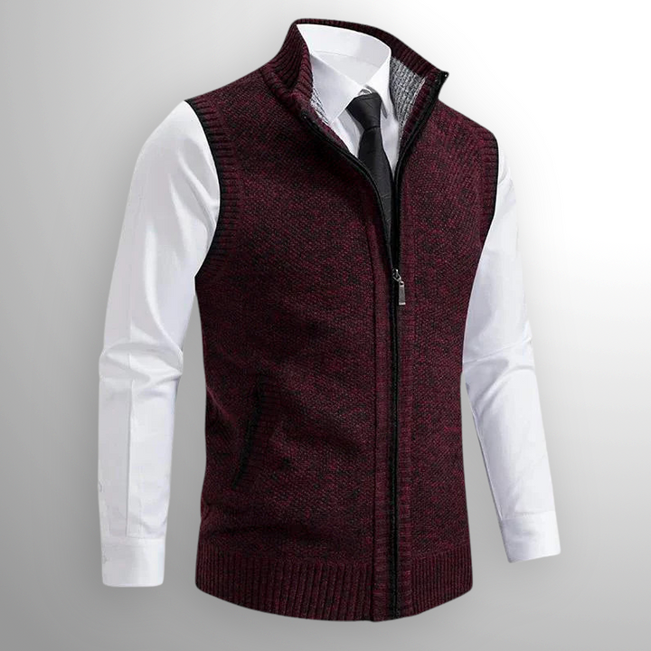 Maelard - Elegant Full Zip Vest